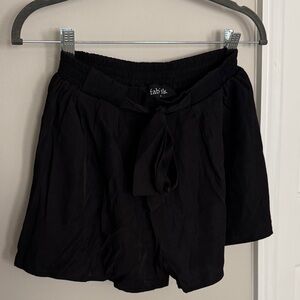 Fab'rik High Waist Black Women's Shorts - S